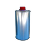 Weißblechflasche blank, leer inkl. Verschluss - 500 ml