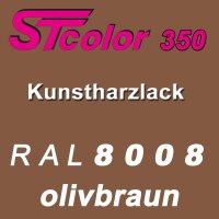 STcolor 350 1K Kunstharzlack RAL 8008 olivbraun
