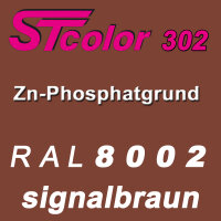 STcolor 302 1K Zinkphosphatgrund RAL 8002 signalbraun - matt