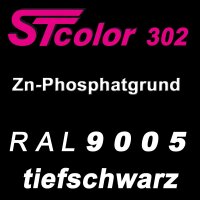 STcolor 302 1K Zinkphosphatgrund RAL 9005 tiefschwarz - matt
